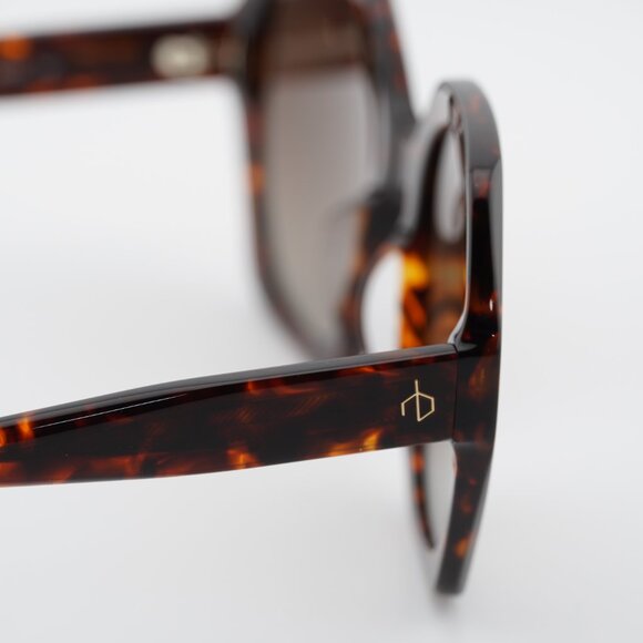 Rag & Bone RNB1078/S 0086 HA Sunglasses Havana Geometric Frame, Brown Lenses - Picture 3 of 8
